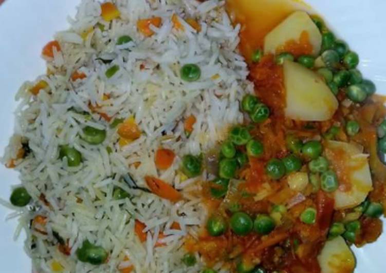 Peas/carrot rice