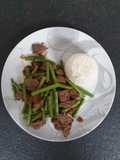 Szechuan beef bowl