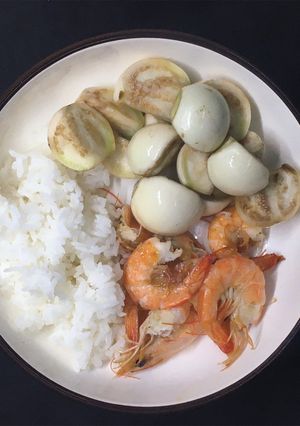 Hình của món [Giảm cân - eat clean #d_19] Tôm hấp + cà pháo (269calo).