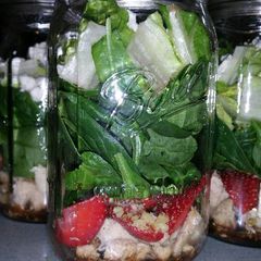 A picture of Chicken and Strawberry-Spinach Salad.