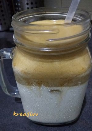 Foto resep Dalgona coffee ala Korea #keto friendly