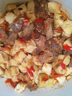 Foto resep Oseng Daging Tahu mercon