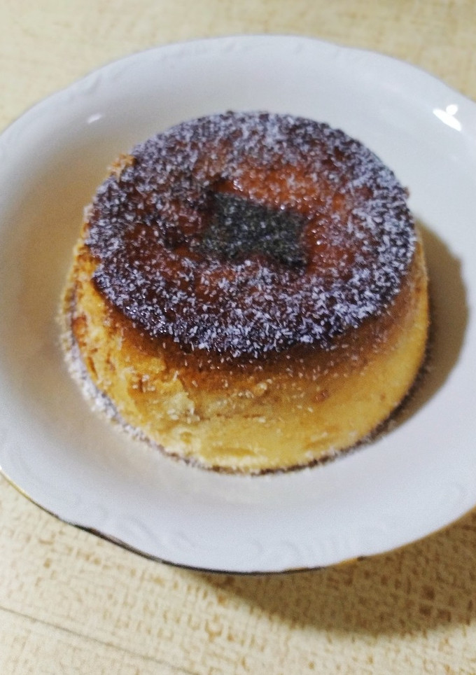 Una foto de Flan casero de coco
