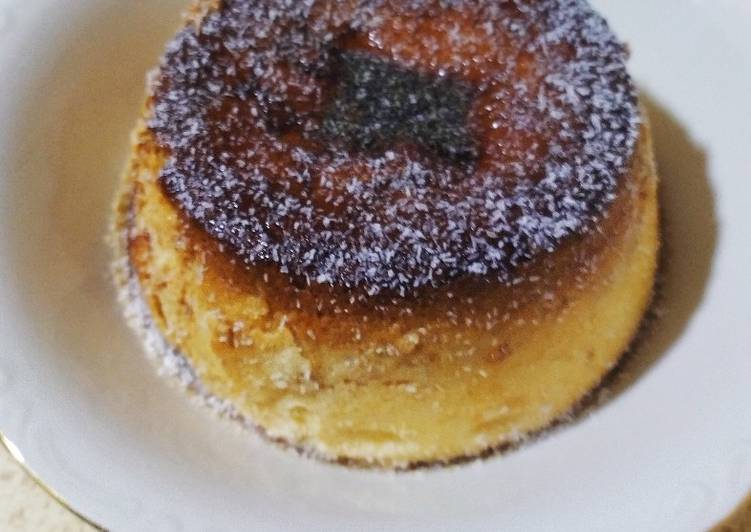 Flan casero de coco