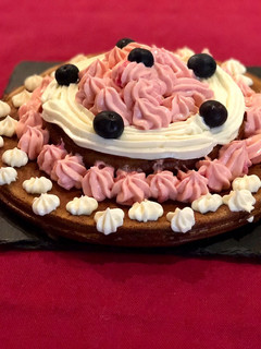 Foto principal de Tarta de almendras y crema de queso FIT!