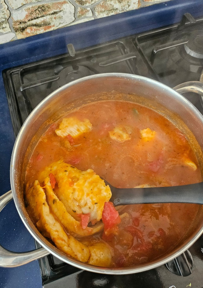 Una foto de Merluza en salsa
