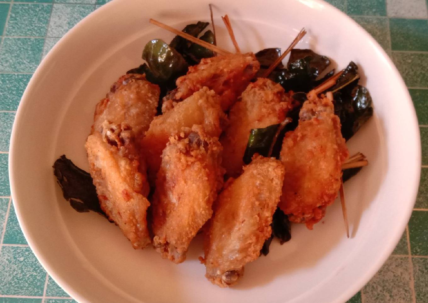 Sayap Renyah Wangi (Ayam goreng sereh daun jeruk)