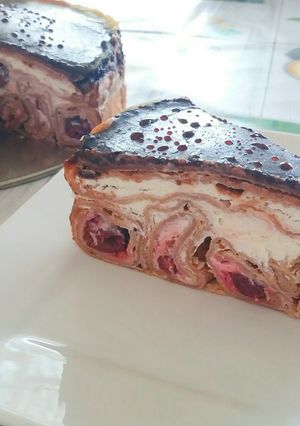 Palacsinta torta, citromos krémmel recept fotója