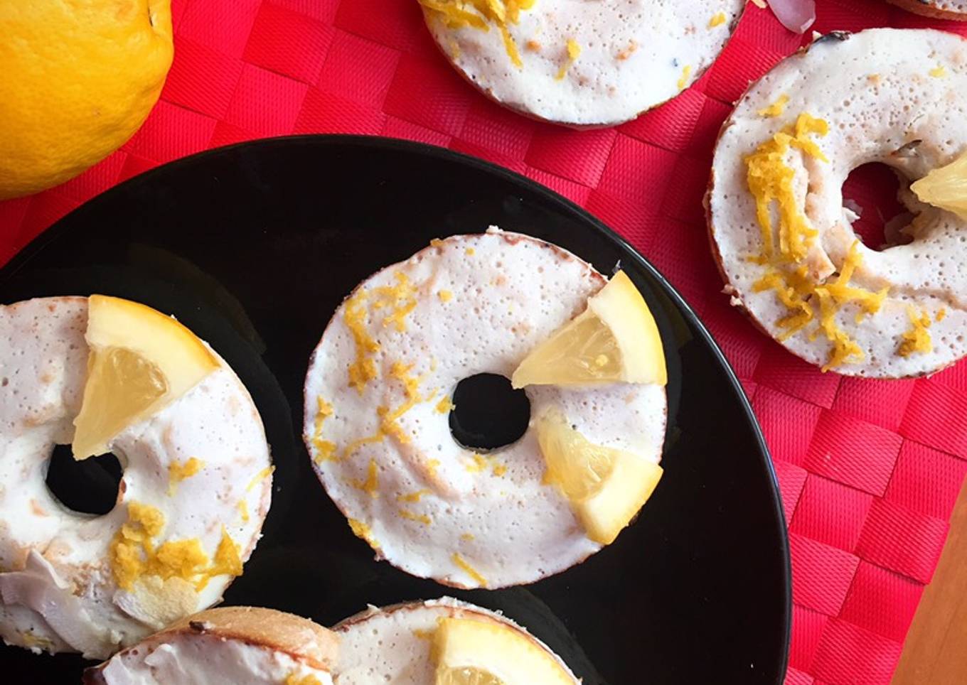 Donuts fit de limón rellenos de Lemon Curd