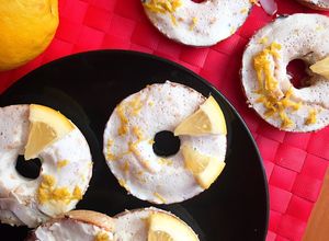 Foto principal de Donuts fit de limón rellenos de Lemon Curd