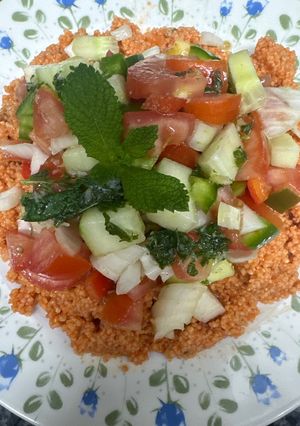 Una foto de 566. Gazpacho de cuscús (entrante ensalada)