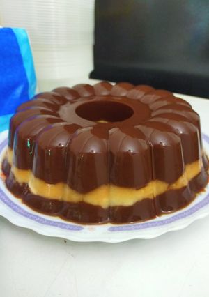 Foto resep Puding coklat roti tawar