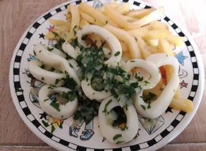 Une photo de Anneaux de Calamars Persil & à l'Ail