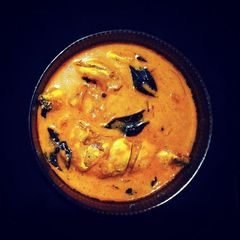 A picture of Bangude pulimunchi/mackerel fish curry mangalore style.