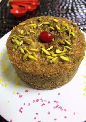 A picture of Ramadan Special - Coffee Flavoured Eggless Semolina Cake.