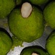 Sooji ladoo in green color