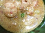 A picture of prawns gravy