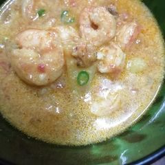 A picture of Prawns in coconut gravy#onerecipeonetree.