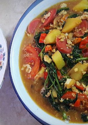 Foto resep Cah Kangkung kuah Pedas