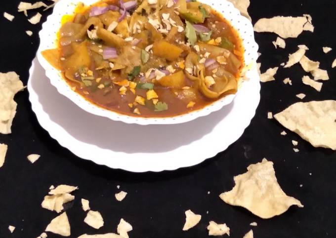 Recipe of Ultimate Papad ki Sabzi