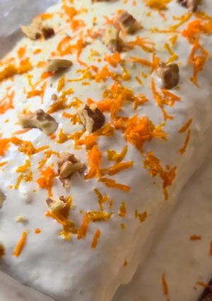 Una foto de Carrot Cake 🥕Budín (o torta) de Zanahoria con Frosting de Queso Crema 🥕