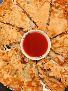 瓠瓜干貝煎餅 的食譜成品照片