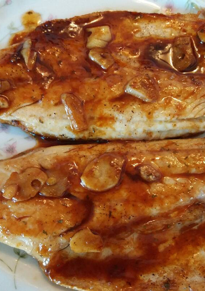 Una foto de Lubina en salsa teriyaki🀄