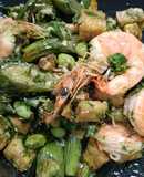 Udang Pete Sambel Terong Ijo
