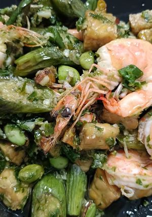 Foto resep Udang Pete Sambel Terong Ijo