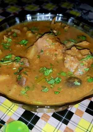 A picture of Mutton Dalcha.