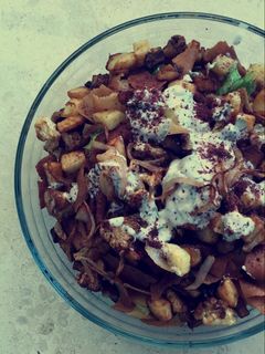 صورة لوصفة فتة المقالي