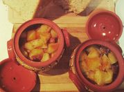 A picture of ratatouille with potatoes
