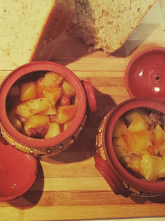 A picture of Clay pot ratatouille.