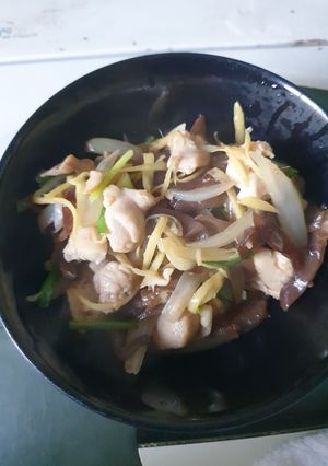 รูปของ ไก่ผัดขิง