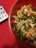 #113👩🏻‍🍳Fusilli con pesche e mozzarella