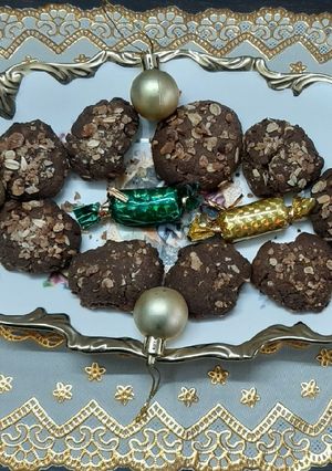 A picture of Chocolate oats cookies.
