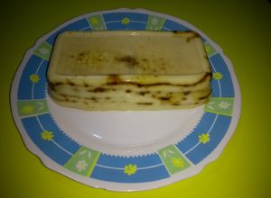 Una foto de Postre Natilla de café y galletas