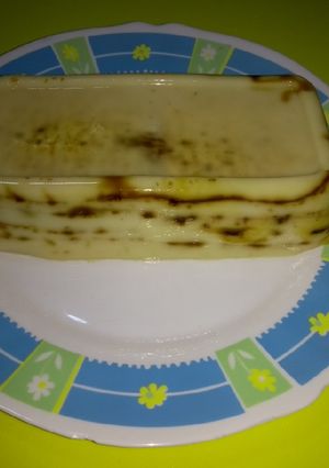 Una foto de Postre Natilla de café y galletas
