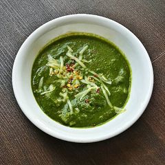 A picture of Creamy Spinach with Potato.