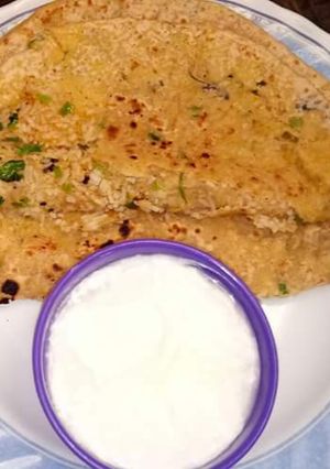 A picture of Rice parathas.