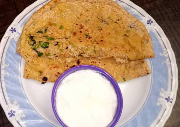 Steps to Prepare Rice parathas in 18 Minutes for Mom