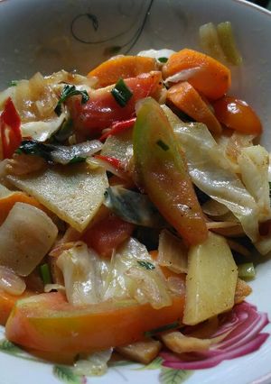 Foto resep Capcay smoked beef