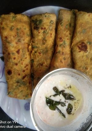 A picture of Methi Thepla.