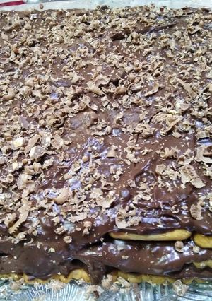 صورة لوصفة كيكة البسكويت 🍪
