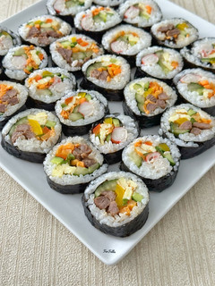 صورة لوصفة كيمباب Kimbap 🇰🇷
