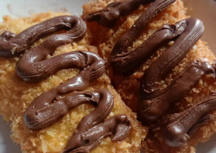 Roti goreng crunchy coklat lumer ala mama vao