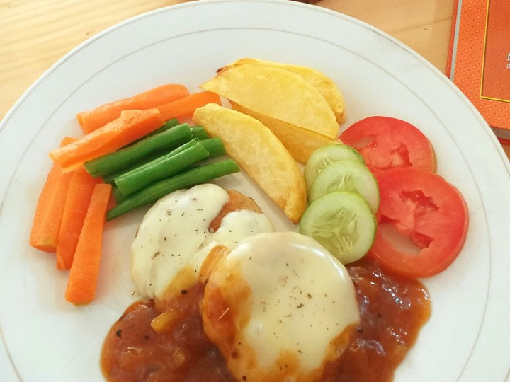 Resep 194. Steak Tempe Mozarella Anti Gagal