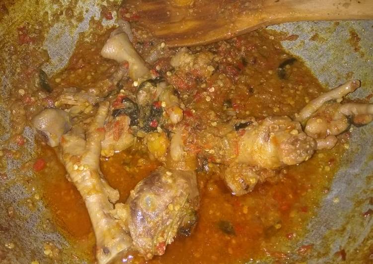 Ceker &kepala ayam balado