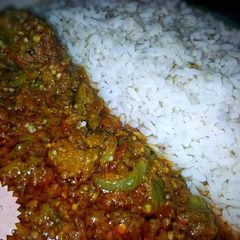 A picture of Garden Egg Sauce ❤😍.