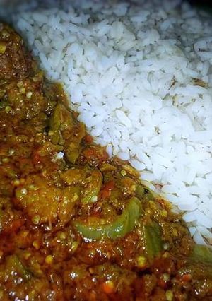 A picture of Garden Egg Sauce ❤😍.